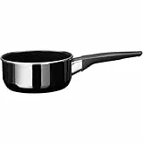 Silit Modesto Line Stielkasserolle 16cm ohne Deckel, kleiner Topf 1,3l, Milchtopf Induktion, Kochtopf klein, Silargan Funktionskeramik, schwarz