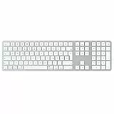 OMOTON Bluetooth Mac Tastatur, Kabellose Tastatur und für Apple MacBook Pro/Air, iMac, iMac Pro, Mac mini, wiederaufladbare mit 3 Bluetooth Kanälen, QWERTZ DE-Layout