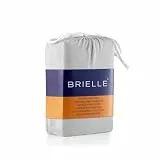 BRIELLE Kinder Premium Jersey Spannbettlaken - Spannbetttuch 100% gekämmte Baumwolle, 145 g/m² - Oekotex Zertifiziert, 70x140 bis 15 cm Matratzenhöhe, Hellgrau