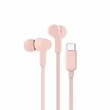 Belkin SoundForm Kopfhörer mit Kabel, In Ear Kopfhörer mit Mikrofon und USB‑C-Stecker für iPhone 16/15, iPad mini, Galaxy S24, Android- und andere Geräte mit USB-C-Anschluss – Rosa