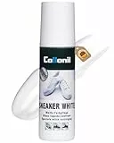 Collonil Sneaker White – Flüssige Schuhcreme 100 ml mit Schwamm-Applikator für weiße Glattleder-Sneaker – Auffrischung & Schutz – strahlender Weiß-Effekt