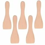 Holz-Pfannenschaufel – Raclette-Spachtel aus natürlichem Buchenholz, kompatibel mit SEB, Tefal und anderen, ideal für Raclette, Grill und Wok (5)