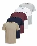 JACK & JONES Herren JJPRBLABRODY Tee SS Crew Neck, Ultimate Grey/B W. Ultimate Gr, L