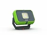 Philips Xperion 3000 Flood LED-Arbeitsleuchte, tragbarer wiederaufladbarer LED-Strahler, Baustrahler, 1000lm, Powerbank Funktion