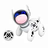Silverlit - Ycoo - Robo-Hund Jiggo – Interaktiver Roboterhund mit Fernsteuerung – Leuchtende Emotions-Nase & Tastsensor – Reagiert auf Streicheleinheiten