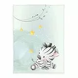 Herding babybest Zebra Microfaserflausch-Decke, 75x100 cm, 100% Polyester