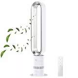 Zilan Turmventilator leise mit Fernbedienung – energiesparender BLDC Motor Standventilator mit Kühlung - Säulenventilator 10 Sufen & 10 Modi, 900 m³/h, Oszillation, Timer, Touch Display