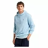 GANT Herren Regular Shield Pullover-Hoodie, Fresh Blue, L