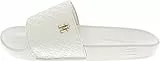 Tommy Hilfiger Damen Badeschuhe Monogram Elegant, Elfenbein (Ancient White), 39
