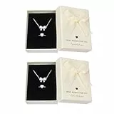 Qaziuy 2 Stück 7 x 9 x 3.2cm Ohrringe Geschenkbox,Kraftpapier Kleine Geschenkboxen Schmuck Geschenkbox mit Deckel,Geschenkbox für Ohrringe Halsketten Armbänder Ringe, Beige