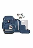 ergobag Pack Set ergonomischer Schulrucksack flexibel 6-teilig Set 1. Klasse Grundschule für Mädchen und Jungen