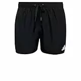 Adidas Men's 3 Stripes Swim Shorts 3 INCH, Black/White, XXL