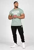 Gorilla Wear Murray T-Shirt Herren schwarz Slim Fit Baumwolle Logo Print Bodybuilding Fitness Lifestyle (DE/NL/SE/PL, Alphanumerisch, XL, Regular, Regular, Grün)