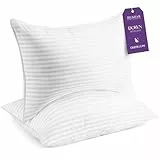 Beckham Hotel Collection Bettkissen Queen/Standardgröße 2er Set - Daunenkissen zum Schlafen - Rücken-, Bauch- oder Seitenschläfer