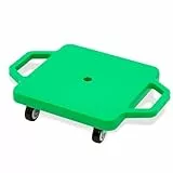Rollbrett Balance Board Für Kinder,Kindersport ab 3 Jahren zur Förderung von Balance, Motorik & Koordination,Scooter Board mit Haltegriffen und Umlenkrollen