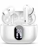 Bluetooth Kopfhörer, Kopfhörer Kabellos Bluetooth 5.3 Sport In Ear Kopfhörer mit 4 Mikrofon, 40 std Spielzeit, LED-Anzeige, ENC Lärmreduzierung, HiFi Stereo Ohrhörer für Arbeit und Studium