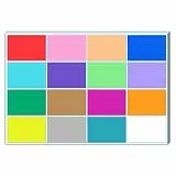 400 Stück - Etiketten Selbstklebend Bunt, Farbige Aufkleber Umzug, Klebeetiketten zum Beschriften - 75 x 50 mm, 16 Farben