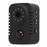Estink Körperkamera-Videorecorder, 1080P-Rückenclip-Kamera, mit Nachtsicht, Unterstützung für PIR-Videoaufzeichnung, 120-Grad-Weitwinkelobjektiv, Kann 8 Stunden Lang Verwendet Werden,
