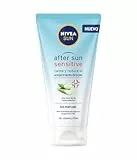 NIVEA SUN After Sun Sensitive Gel-Crema (1 x 175 ml), crema calmante con aloe vera, crema hidratante para piel sensible y con alergia al sol