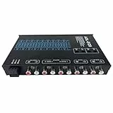 Kznifmk Auto Cube Graphic Equalizer 9 Band Audio fürs Auto Digital EQ9 Equalizer Verstärker Auto Serie komplett mit verstellbarem Filter