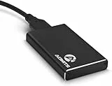 ADWITS USB 3.0 UASP zu mSATA 3030/3050 SSD SuperSpeed Adapter, Aluminium Externe Festplatte Gehäuse für Samsung 850 EVO, KingSpec, Kingston, Transcend Solid State Drive & More, Schwarz