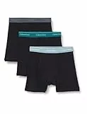 Calvin Klein Herren 3er Pack Boxershorts Briefs mit Logobund, Mehrfarbig (Black Bodies W/Ink/Zoni Beach/Turf), XL