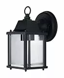 Osram ENDURA Classic Außenleuchte S E27 Schwarz, Aluminiumdruckguss, klares Glas, IP43, ohne Leuchtmittel, für Außenmontage geeignet