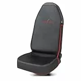 WALSER Guardian Schonbezug Vordersitz, Qualitätssieger Sehr Gut* Sitzschoner, Auto Sitzbezüge, Schonbezug Autositz Vorne, Vordersitzbezug Schwarz/Rot
