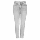 Noisy May Damen Nmmoni Hw Straght ANK Az277lg Noos Jeanshose, Light Grey Denim, 27W / 30L EU