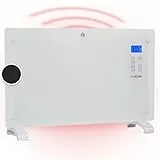 Klarstein Elektroheizung, Konvektor-Heizung mit, Mobile Elektroheizung Energiesparend, Leise Heizung Elektrisch, Standgerät Heizkörper Elektrisch mit Thermostat, 2000 W