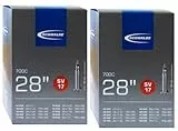 2x Schwalbe SV17 SV 17 Schlauch 28 x 1,2 - 1,75 28/47-622 OVP, Schwarz