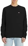 Levi's Herren-Sweatshirt mit Rundhalsausschnitt, Mineralschwarz