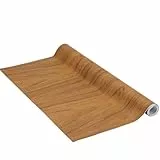 Klebefolie Perfect Fix® Nuss französisch, Holzfolie, Dekofolie, Möbelfolie, Tapeten, selbstklebende Folie, ohne Phthalate, keine Luftblasen, Natur-Holzoptik, 45cm x 2m, Stärke: 0,15 mm, Venilia 53330