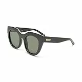 Le Specs AIR HEART BLACK/GOLD - Sonnenbrille für Damen CAT-EYE Rahmenform mit hohem UV-Schutz LSP1602175
