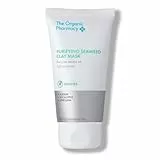 The Organic Pharmacy Purifying Seaweed Clay Mask, 60 ml - Purify and Rebalance Oily Skin, With Kaolin, Eucalyptus, Spirulina, Organic 8.2%, Natural 93.2%