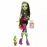 Monster High Gruselige Reproduktion der ursprünglichen Puppe, Venus McFlytrap Sammelfigur-Nachbildung mit Puppenständer, Tagebuch und Haustier, JHK58