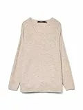 VERO MODA Strick Pullover V-Ausschnitt Langarm Sweater Knitted Jumper VMCREWLEFILE