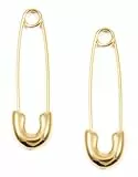 Happiness Boutique Damen Ohrringe Sicherheitsnadel in Goldfarbe | Feine Ohrringe im Sicherheitsnadeldesign Edelstahlschmuck