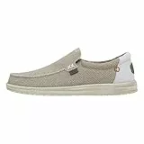 HEYDUDE Mikka Braided Herren - Slip on Schuhe - Mokassin Stil, Off White, 45