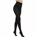 AKKQHH Strumpfhosen Damen 80 Den Blickdicht Microfaser Bequeme Feinstrumpfhose (Schwarz,L-XL)