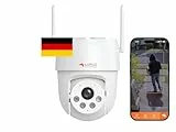 Lupus Electronics LE213 Alarmkamera mit KI-Objektverfolgung, WiFi 6, Täteransprache, Flutlicht, Sirene, Keine Cloud - Keine Datenkrake, dt. Hersteller, inkl. APPs und Win/Mac Software