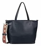 TOM TAILOR Palina Damen Shopper Umhängetasche Reißverschluss Groß Blau