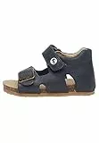 Falcotto BEA-Sandalen aus Leder mit Schnalle und Klettverschluss, Blau ,25 EU