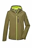 killtec Herren Funktionsjacke/leichte Regenjacke mit Kapuze, packbar KOS 110 MN JCKT, grünes moos, M, 42956-000