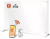 KESSER® Infrarotheizung Energiesparend Infrarot Standgerät & Wandmontage Elektroheizung 550W mit Fernbedienung Thermostat & App-Steuerung Elektrisch Heizpaneel Heizung Konvektor Standfüße