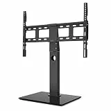 Hama TV Ständer (Standfuß für Fernseher 32“-65“, bis 40 kg, Fernsehständer höhenverstellbar, schwenkbar, VESA kompatibel, Stabiler TV Fernsehfuß) schwarz
