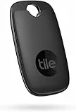 Tile Pro (2022) Bluetooth Item Finder, 1 Stück, 120 m Reichweite, funktioniert mit Alexa und Google Smart Home, iOS- und Android-kompatibel, Find Your Keys, Fernbedienungen und mehr, schwarz