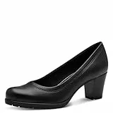 Jana Damen Pumps mit Blockabsatz Vegan, Schwarz (Schwarz), 41 EU