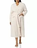 Amazon Essentials Damen Leichter Waffel-Bademantel, Lang (Erhältlich In Übergröße), Blassrosa, L