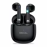 OSCAL Bluetooth Kopfhörer In Ear, Hibuds5 Mini Kabellose Bluetooth Kopfhörer 5.3, Touch Sensoren In Ear Kopfhörer, IPX7 wasserdichte Noise Cancelling Kopfhörer Sport für iPhone/Samsung/Andriod